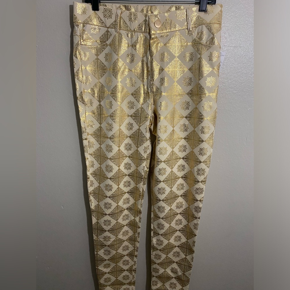 The Wizarding World of Harry Potter - Gold Foiled Holiday Pants XL & XXL
